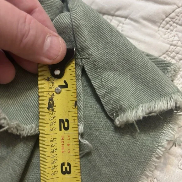 High Rise Green Jeans - Picture 8 of 10